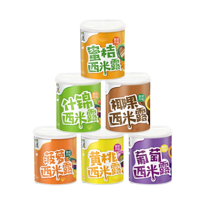 逗象酸奶西米露水果罐头312g/罐 椰果葡萄菠萝蜜桔什锦黄桃 黄桃罐头 整箱组合混合装 新鲜水果罐头 休闲零食