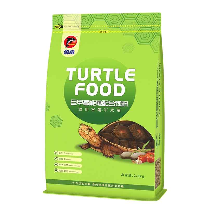 海豚龟粮成长发色饲料增红龟食鳄龟黄缘龟红面龟饲料黄缘火焰龟半水龟开口通用粮