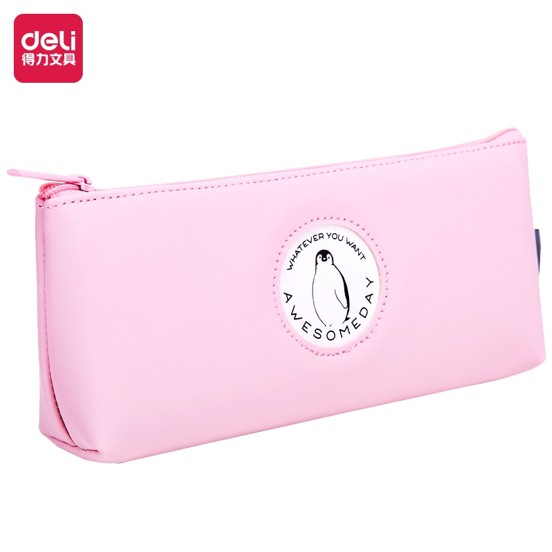 得力文具笔袋儿童幼儿园创意卡通图案双层笔袋小学生多功能大容量铅笔袋男女生可爱文具盒66797FEN