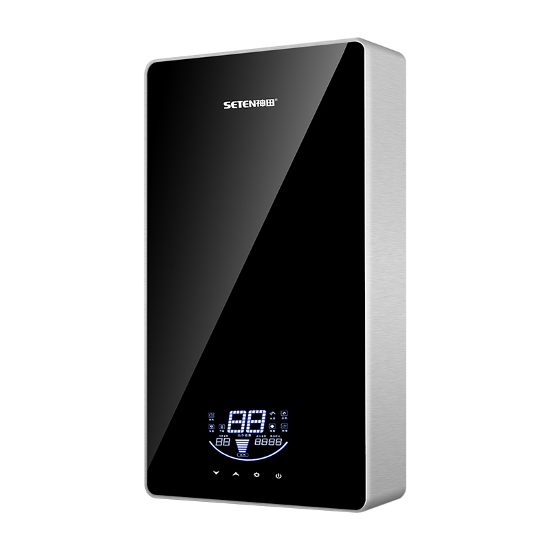 神田(SETEN)DST-A11 速热式电热水器 家用速热恒温 沐浴洗澡 微电脑式触控式 即热式热水器双模5500W黑色