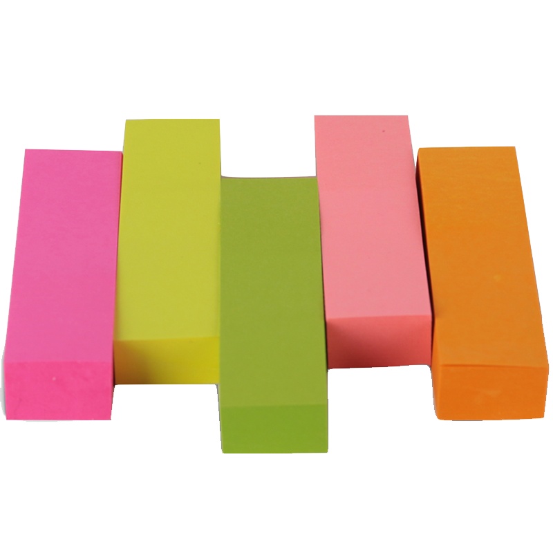 得力 7154 便条贴 五色便条纸 50*15mm*100张/包 10包装（单位：件）