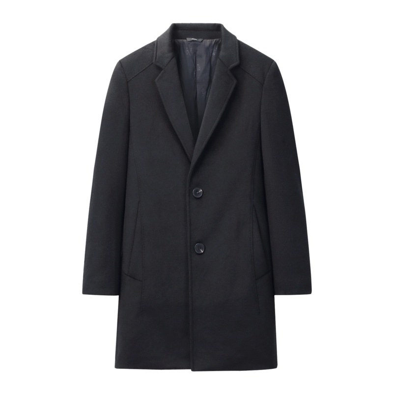 Artsdon/阿仕顿大衣秋冬季大衣中长翻领羊毛呢大衣外套男