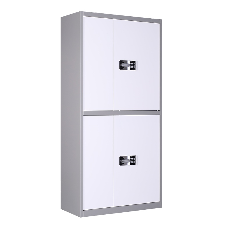 【红心家居】钢制保密柜电子密码资料档案柜 双节加厚保险办公文件柜