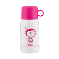 膳魔师THERMOS母婴幼儿童 保温用品 吸管直饮杯便携防漏不锈钢带杯套双盖两用杯 550ml TCKA-551F PK