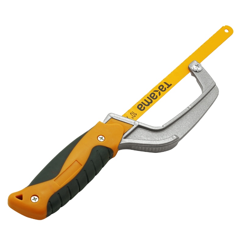 高松 迷你钢锯架10英寸小钢锯袖珍锯手锯锯弓高速钢2锯条装 606010