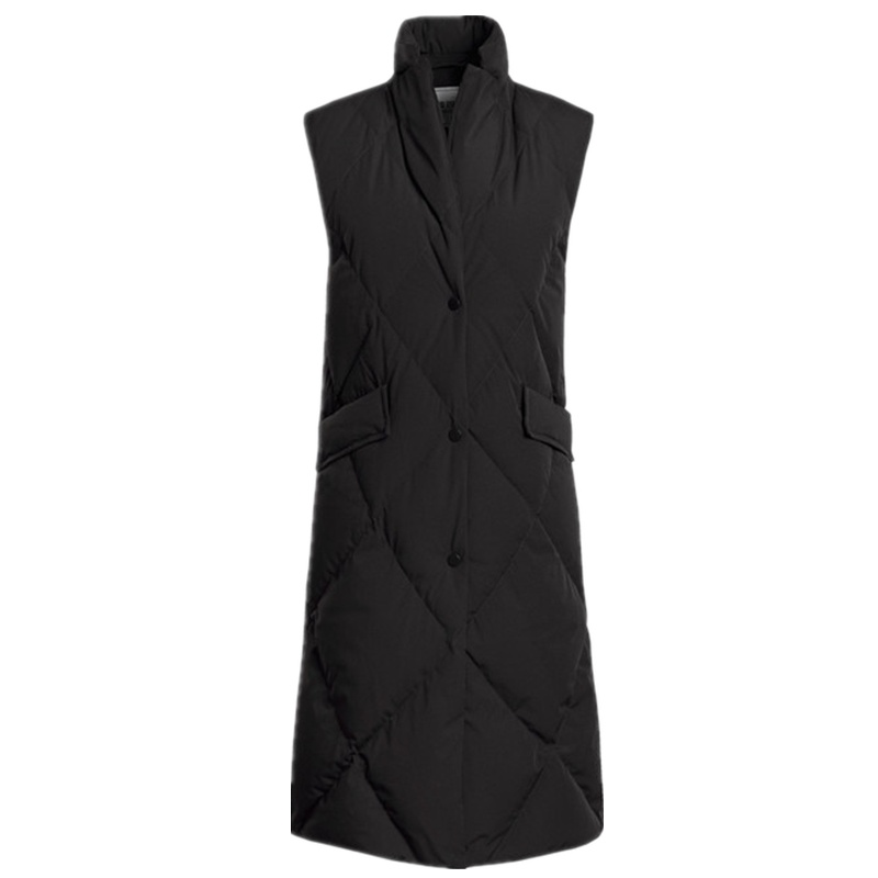 波司登 女中长款翻领鹅绒保暖羽绒马甲C B00134102