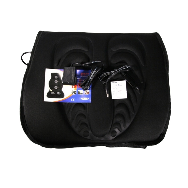 攀高(pangao)全功能按摩垫 FM-9504B2 全功能按摩垫 家用多功能震动颈椎按摩器加热椅垫 单个价格