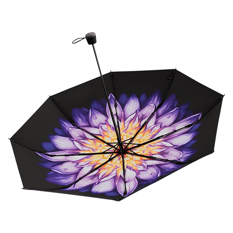 蕉下莲漫小黑伞晴雨两用遮阳伞 防晒防紫外线太阳双层伞布大号女