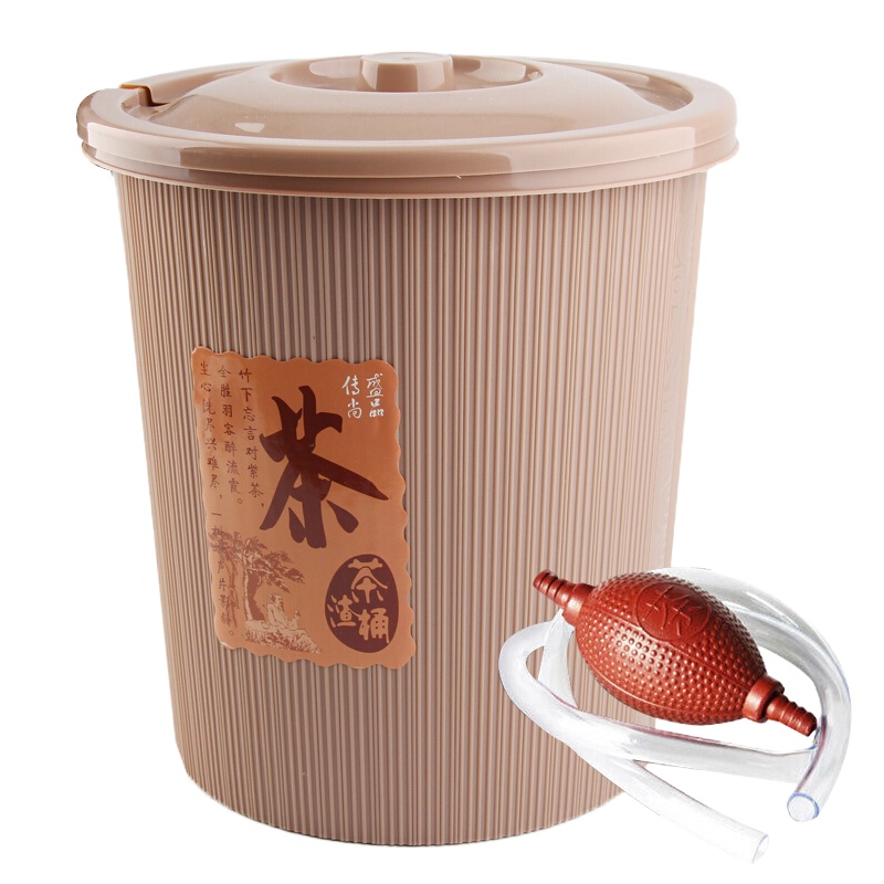 b2V 加厚带过滤网排水桶便携式茶渣桶