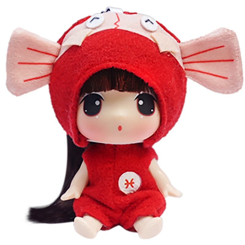 女孩男孩玩具精美礼物冬己9CM十二星座娃娃双鱼座FDE0904