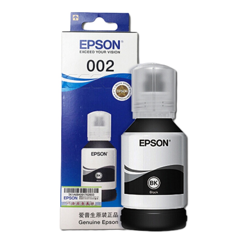 爱普生(EPSON)002墨水瓶(适用L4158/L4168/L6168/L6178/L 002黑色墨水