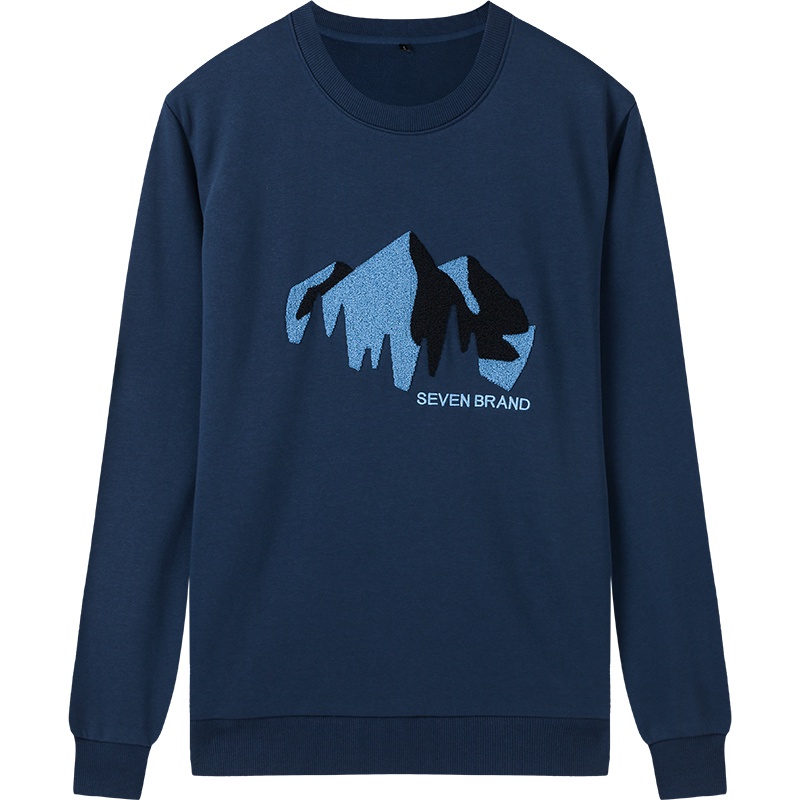 柒牌SEVEN男装套头卫衣2019秋季圆领百搭男士卫衣