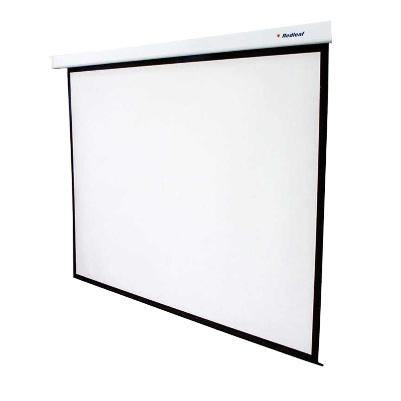 红叶(HONG Ye)100英寸16:9电动幕布 玻珠材质 高清投影幕布投影仪幕布 投影幕 投影机幕布 幕布 投影议配件