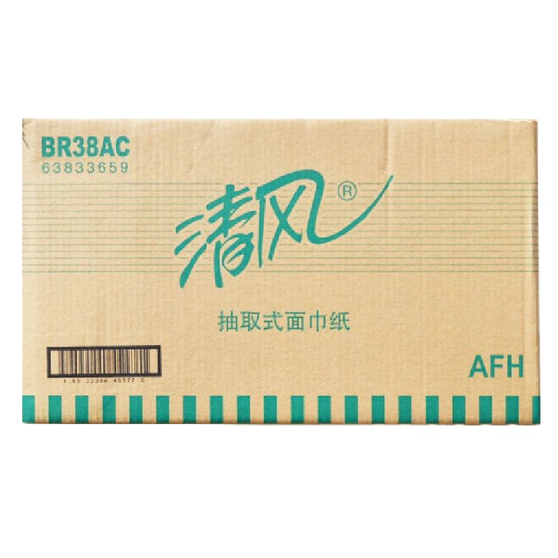 清风软抽200抽 BR38AC 200抽 133*200mm 双层 3包/提(9包/组)