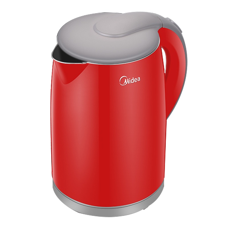 美的(Midea)电水壶 304不锈钢电热水壶 1.5L容量 无缝一体内胆 双层防烫烧水壶WH415E2g