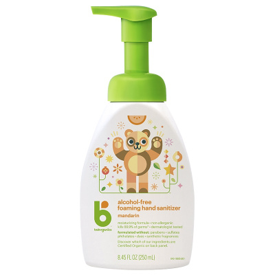 甘尼克宝贝(BabyGanics) 免洗洗手液 桔味 有香味 美国进口 250ml