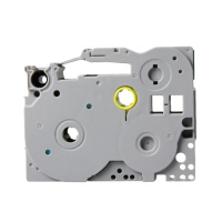 适用兄弟标签机12mm色带PT-18RZ/D210线缆标签纸tz231白底黑字631