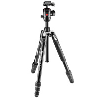 曼富图(MANFROTTO) MKBFRTA4GT-BH 黑色 铝合金4节旋锁三脚架球型云台套装