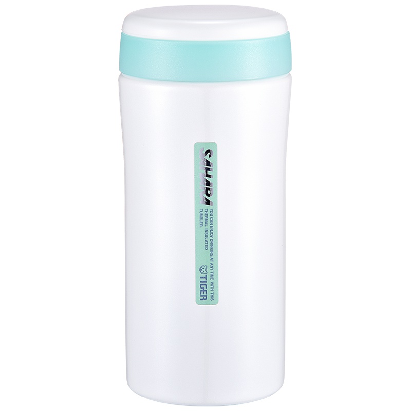 虎牌(tiger)真空保温杯MMK-A35C 350ml 透明绿GA 不锈钢男女便携办公水杯无缝焊接杯子