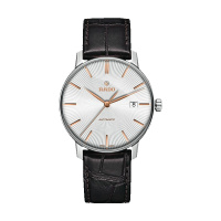 雷达(RADO)瑞士手表 晶璨经典系列自动机械表男表 41mm白盘皮带 R22860025