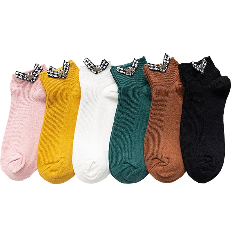 猫人森系订标女船袜5双装