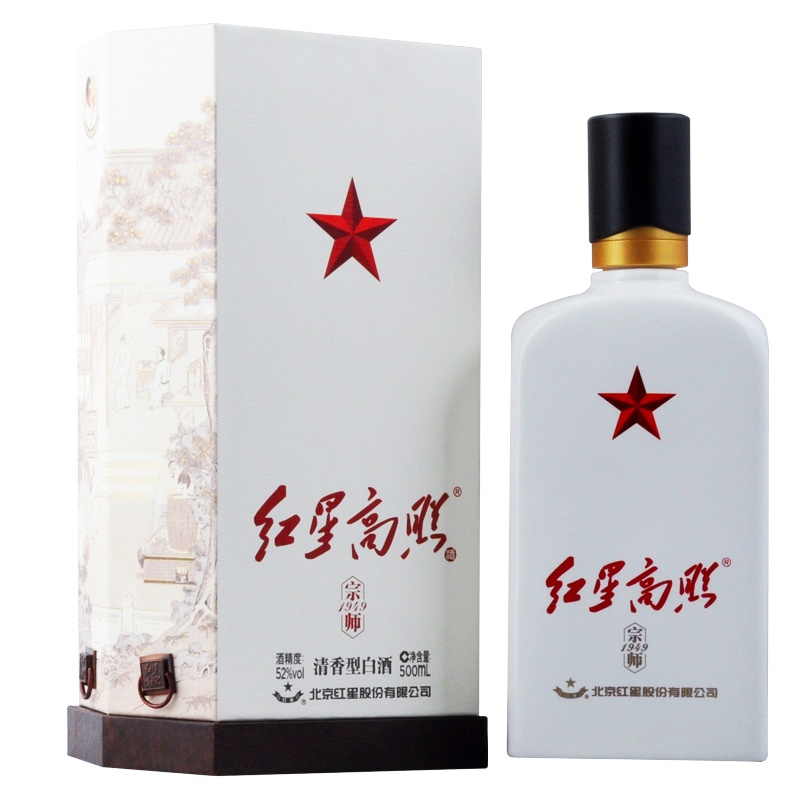 红星 红星高照 宗师1949 52度500ml 单瓶装 清香型白酒