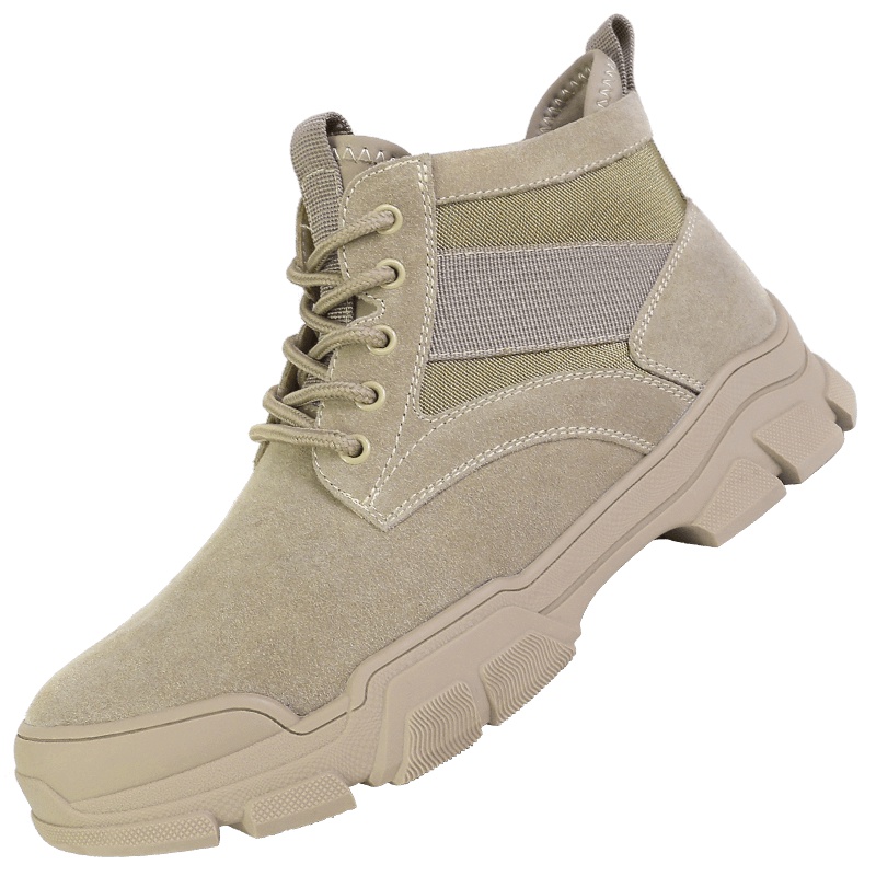 3515强人男靴户外运动登山工装鞋潮英伦风马丁靴男沙漠短靴 93DXA552003 土黄色 39码