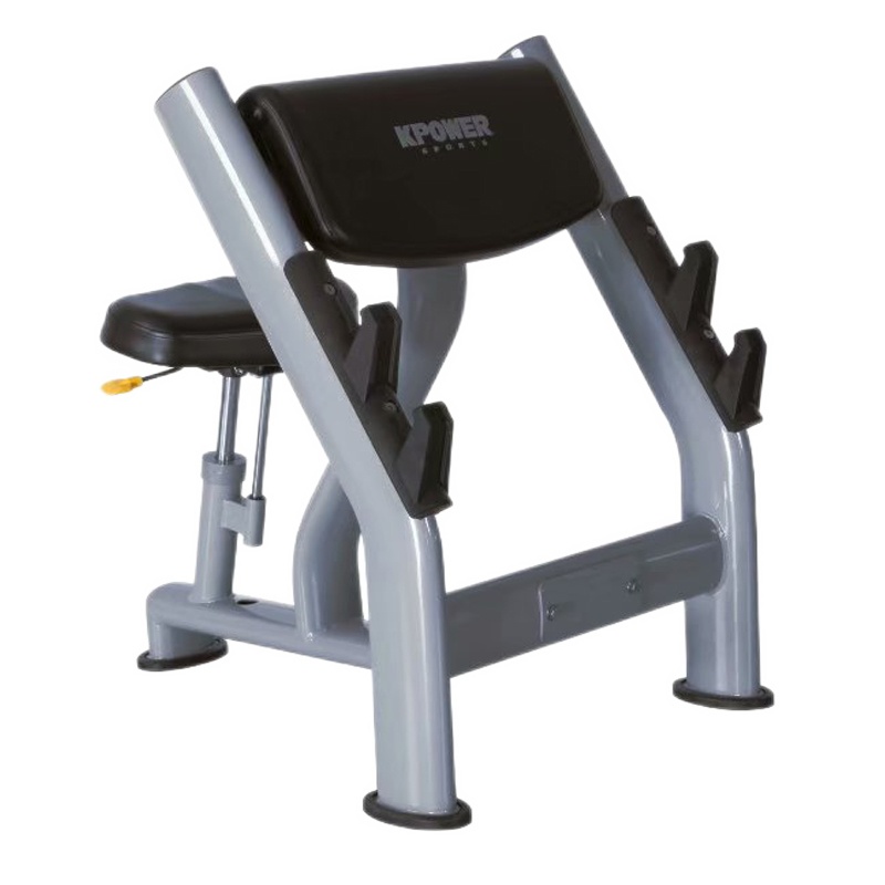康乐佳K005二头肌架健身房商用专业牧师凳杠铃训练架哑铃训练凳