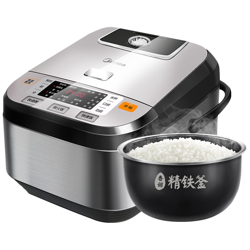 美的(Midea) 电饭煲4l/升IH电磁加热大火力预约功能家用香甜精铁厚釜电饭锅MB-FB40Power508