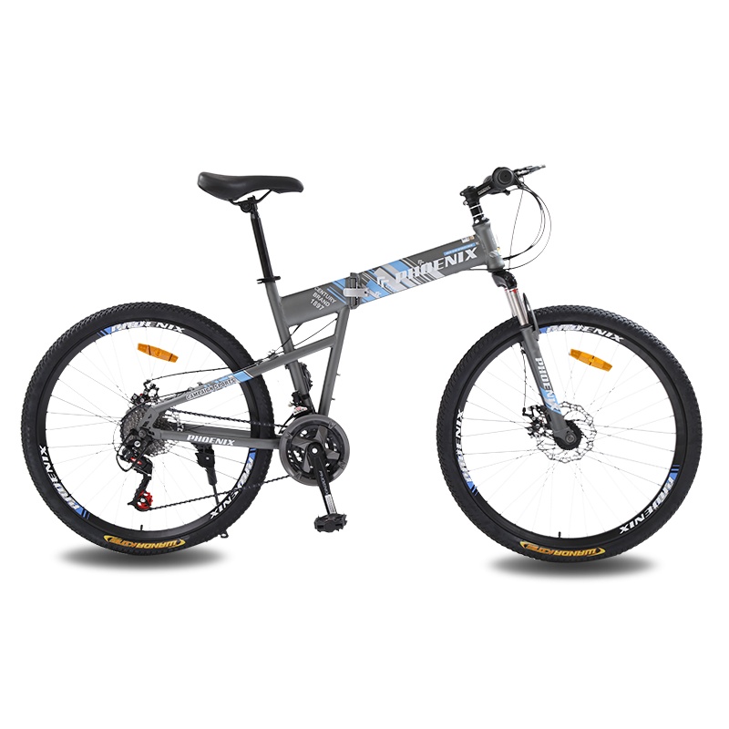 凤凰山地自行车27.5寸30速山地车碳钎维油碟男女上班族学生车越野变速超轻单车