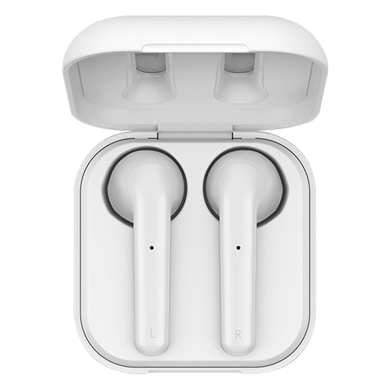 REMAX 蓝牙耳机 白色TWS真无线 双耳降噪半入耳式 适用华为苹果小米安卓手机 音乐听歌5.0小型迷你超长待机高音质