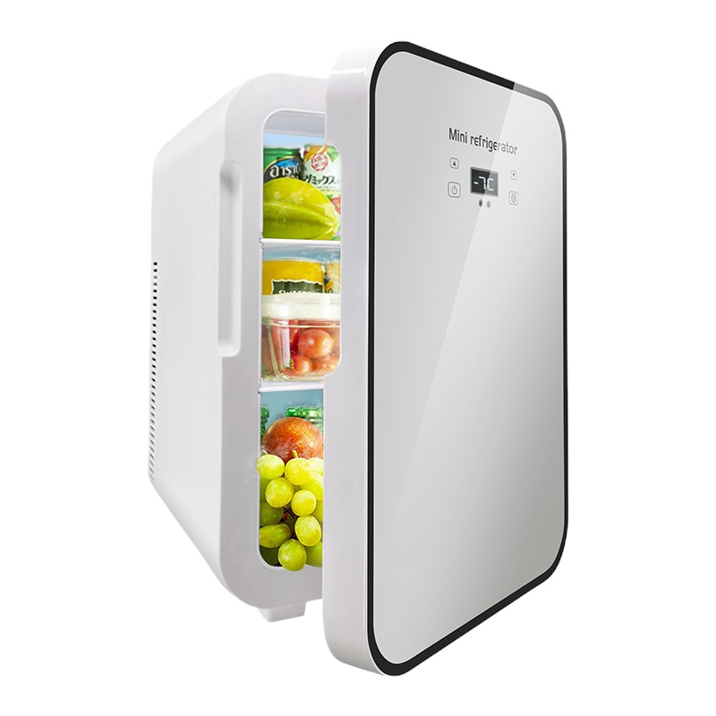 可口可乐超果车载冰箱迷你小冰箱可调温双核车家两用 便携宿舍化妆品母乳小冰箱12V/220V 冷暖箱 20L-