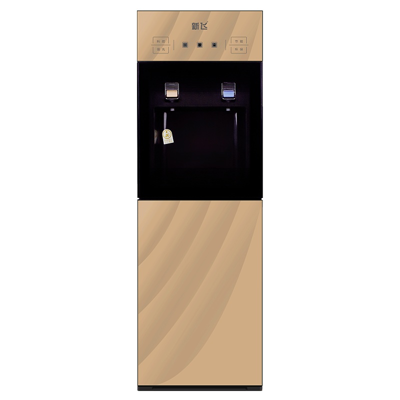新飞 自营饮水机 新款冷温热家用立式自动双门小型茶吧饮用桶装水YLR0.75-5-X 金色 XF-305