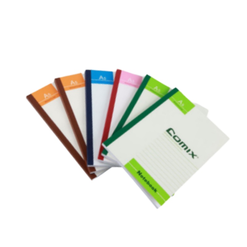 齐心(COMIX)C4506 无线装订软抄笔记本A5 80页学生软面抄记事本 颜色随机 6本装