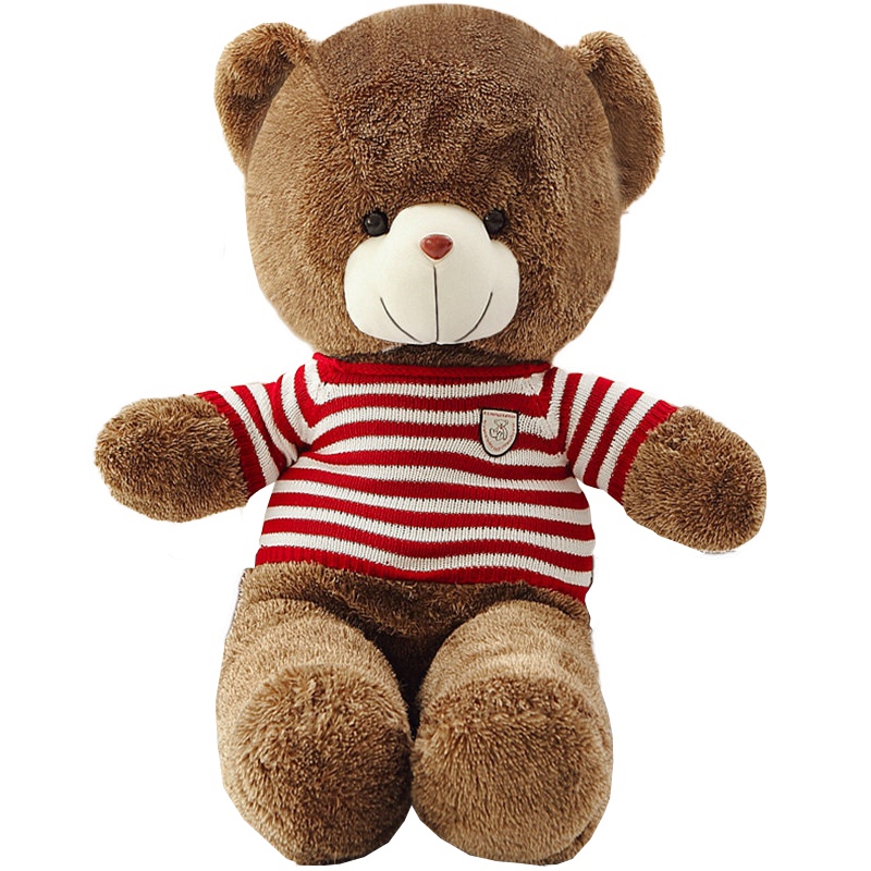 [苏宁自营]泰迪熊儿童生日毛绒玩具礼品100cm条纹