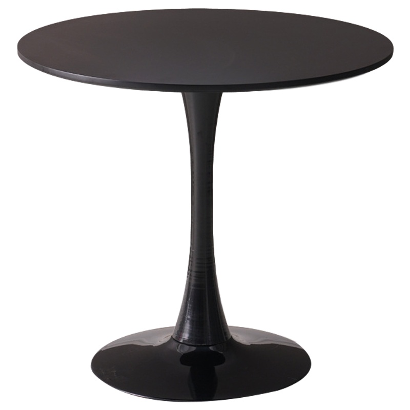 创世人 北欧洽谈桌圆桌小桌子简约白色黑色休闲阳台家用圆台现代设计师小型会议桌椅组合