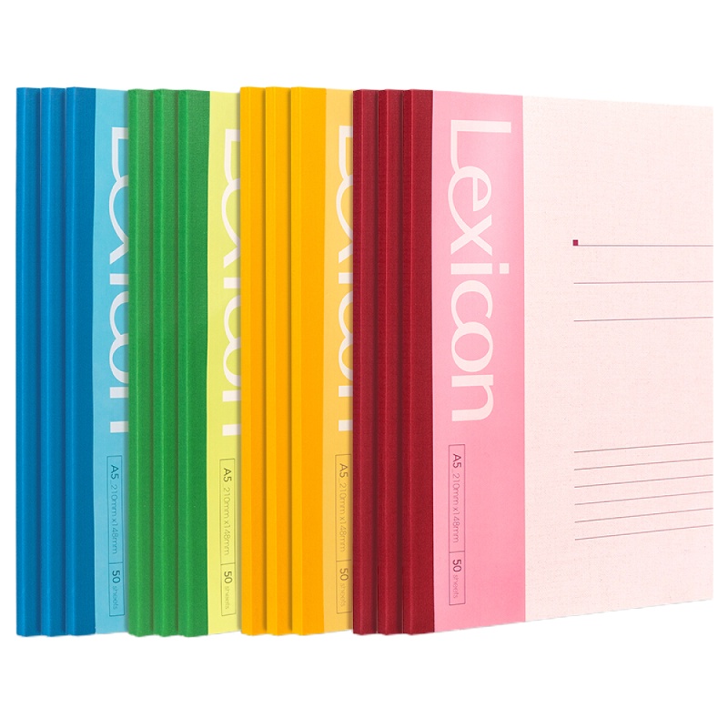 得力7652办公无线装订本(混)-50张-A5(包)