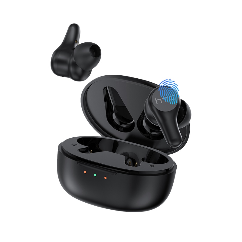 HTC TWS蓝牙耳机无线运动耳机真无线超长待机主动降噪商务休闲运动耳塞低延时无线耳机Plus HTC E-mo1黑色