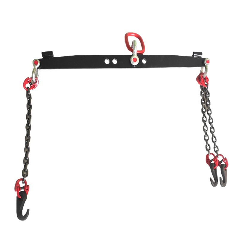 德钺 可调式夹板双耳三链组合3吨发动机吊具