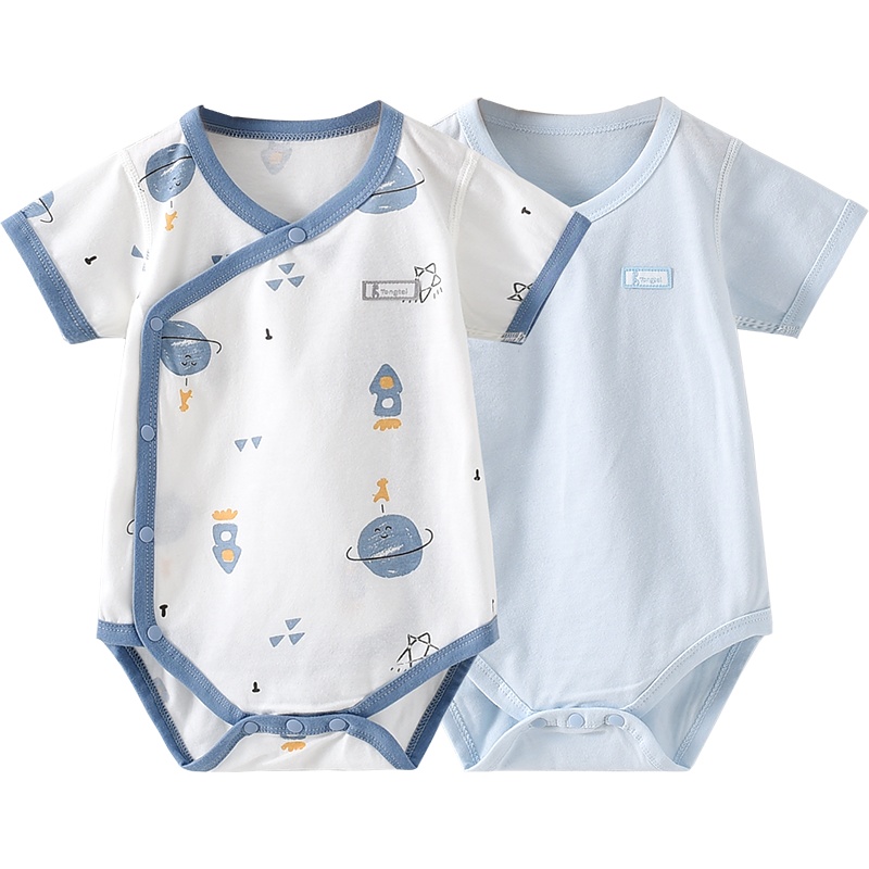 童泰(TONGTAI)婴儿夏季款3-18个月新生婴儿儿衣服男女宝宝薄款包屁衣连体衣短袖夏装儿童家居服连体衣