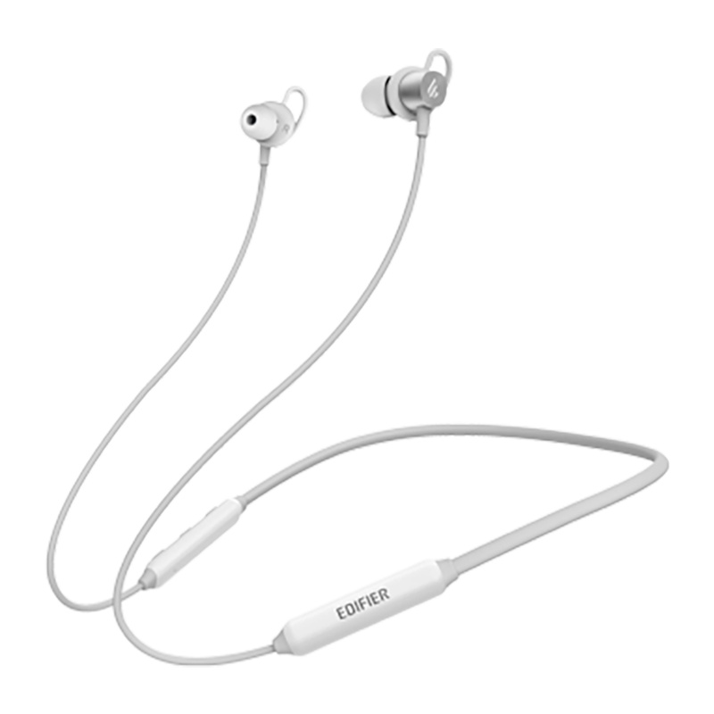 Edifier/漫步者 W200BT 颈挂版 磁吸入耳式 无线运动蓝牙线控耳机 手机耳机 音乐耳机 带麦可通话金属银
