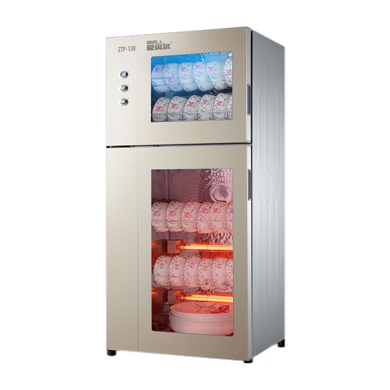 爱贝尔(IBELL)ZTP-78消毒柜 二星级 上下分控 立式小型消毒碗柜家用臭氧中温烘干碗筷餐具 迷你双门高温消毒柜