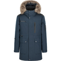 HLA海澜之家连帽带毛领羽绒服2019冬季保暖户外鹅绒外套男HWRAJ4R075A
