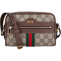 GUCCI 古驰 女士织物配皮单肩斜挎包 517350 96IWS