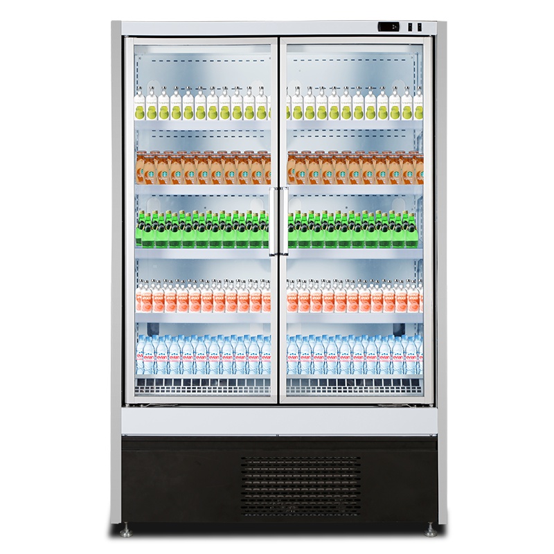 星星(XINGX) IVC-2/75WG 605升 立玻柜 双门立式展示柜 冷藏饮料柜 冷柜 冰柜 商用展示柜 侧开门