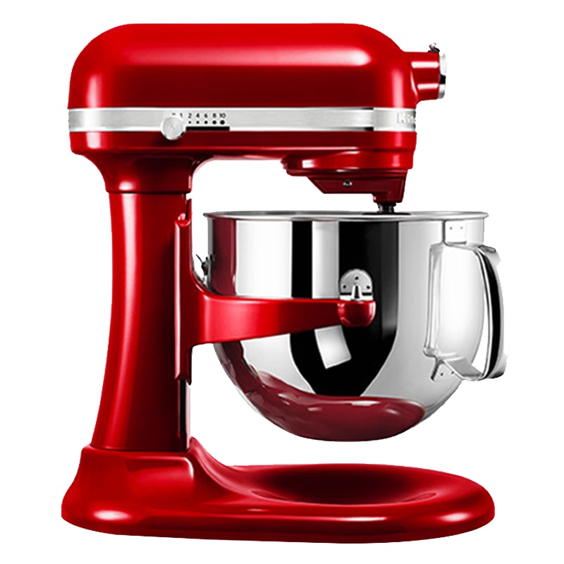 凯膳怡(KitchenAid) 6.9L升降式厨师机家用小型和面机揉面搅拌机5KSM7580XC珠光红
