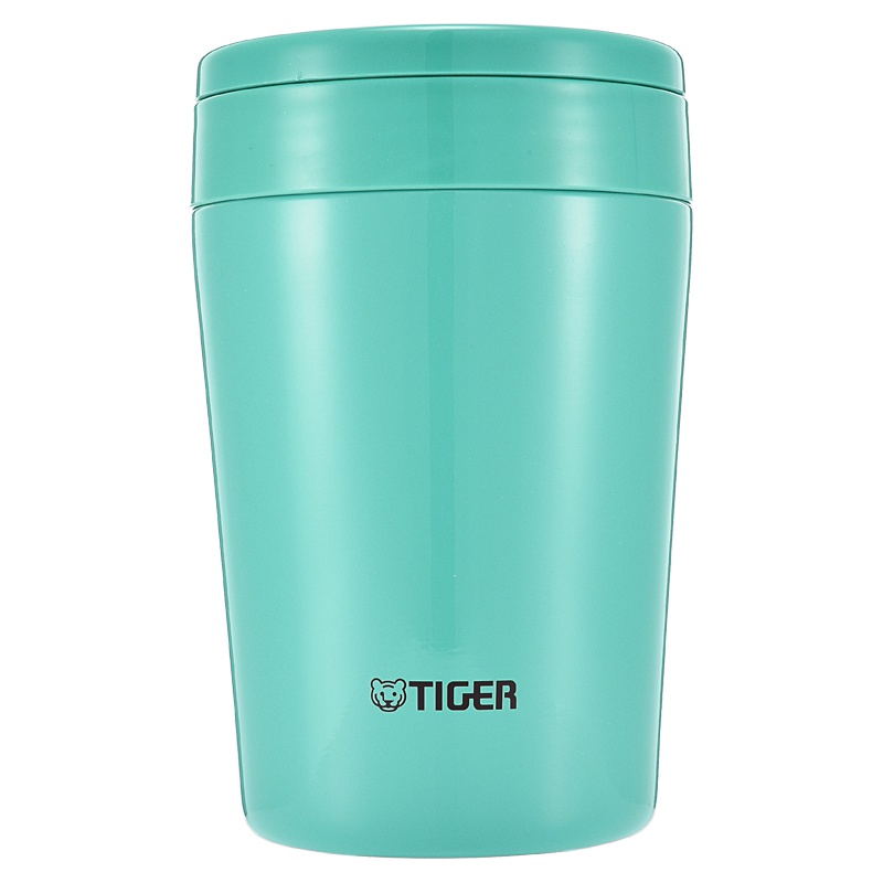 虎牌(Tiger)不锈钢保温杯大口汤粥杯保温杯焖烧杯MCL-A38C-AM薄荷蓝380ml