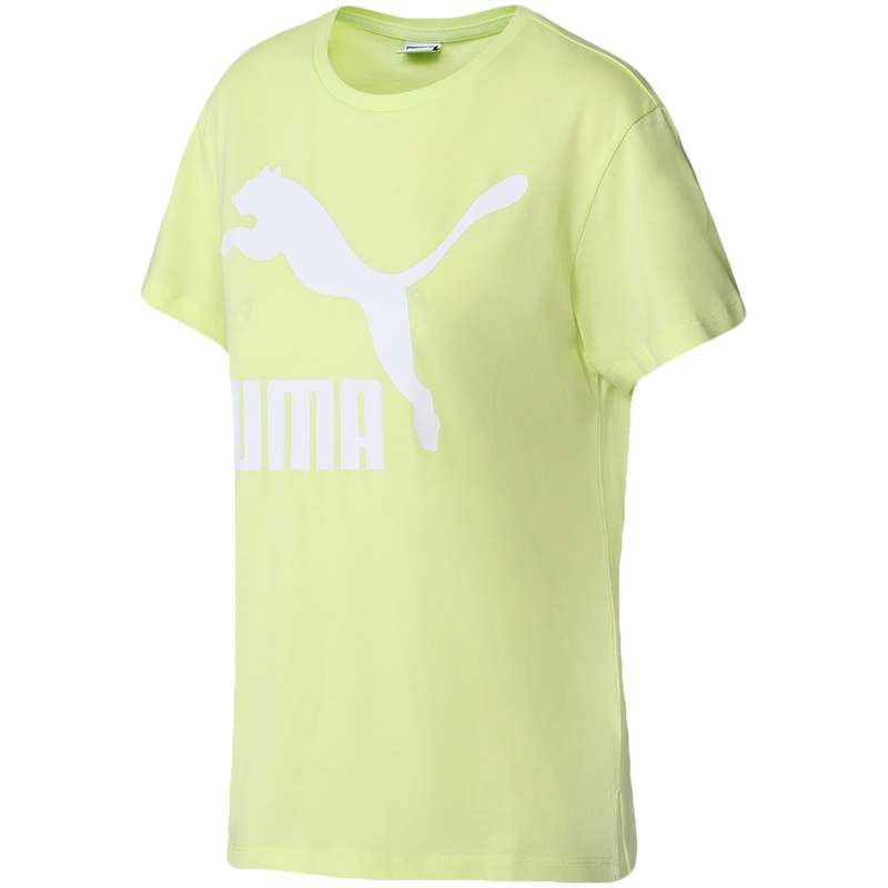 【自营】PUMA彪马女装运动服经典logo运动服休闲跑步短袖T恤596512