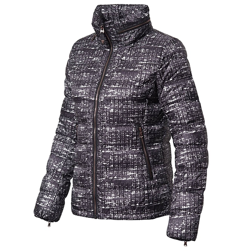 李宁短款短羽绒服女士保暖休闲立领上衣女装白鸭绒运动服