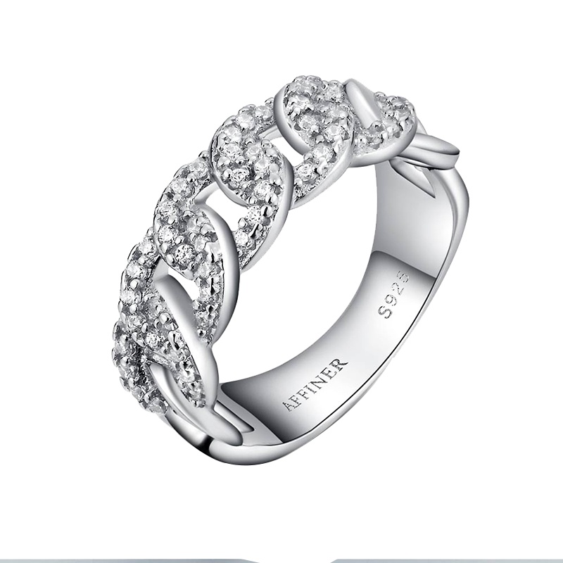 阿菲娜AFFINER 925银 织梦戒指AFR2013